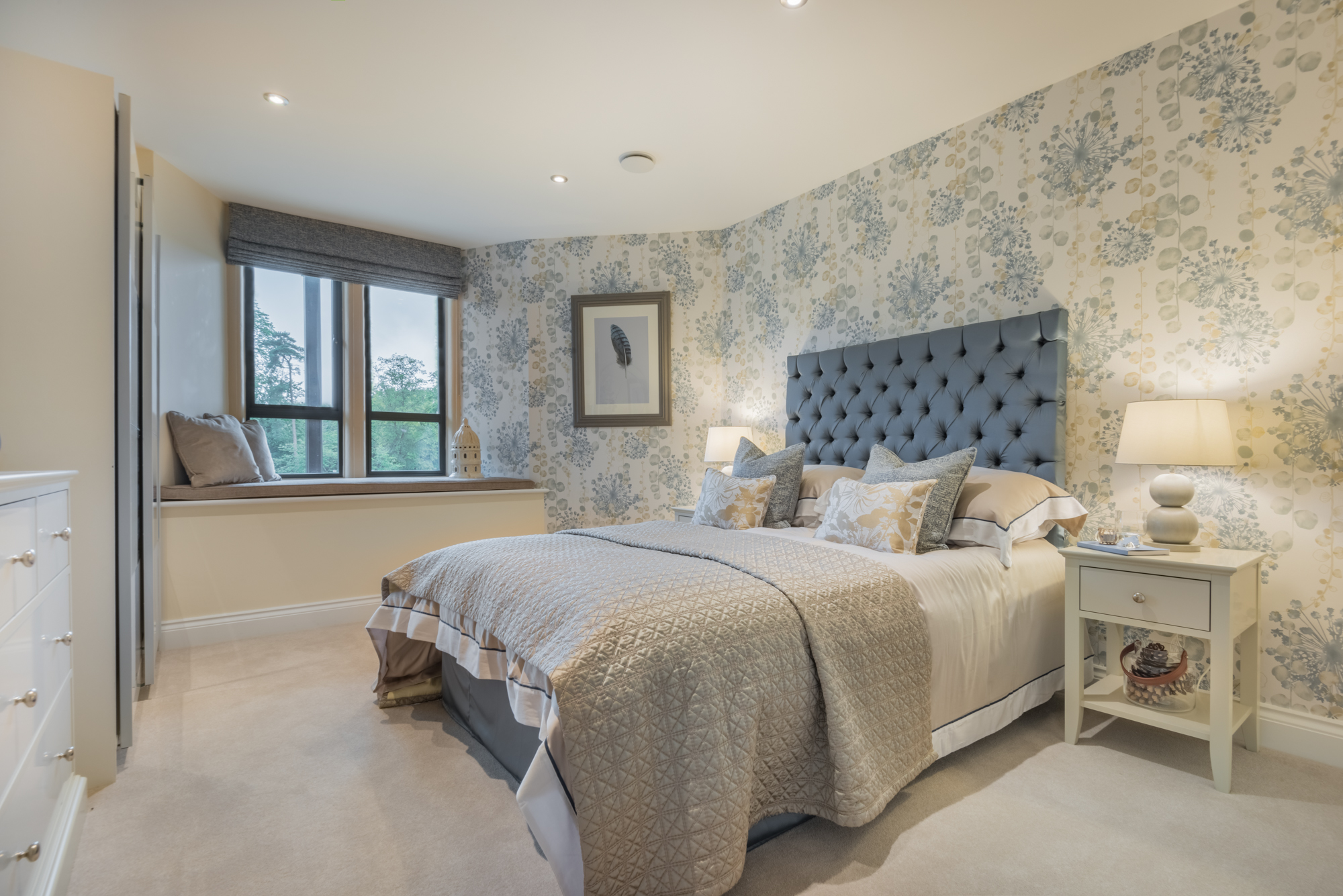 Yorkshire bedroom styling by Alexander Gibson Estate Agents