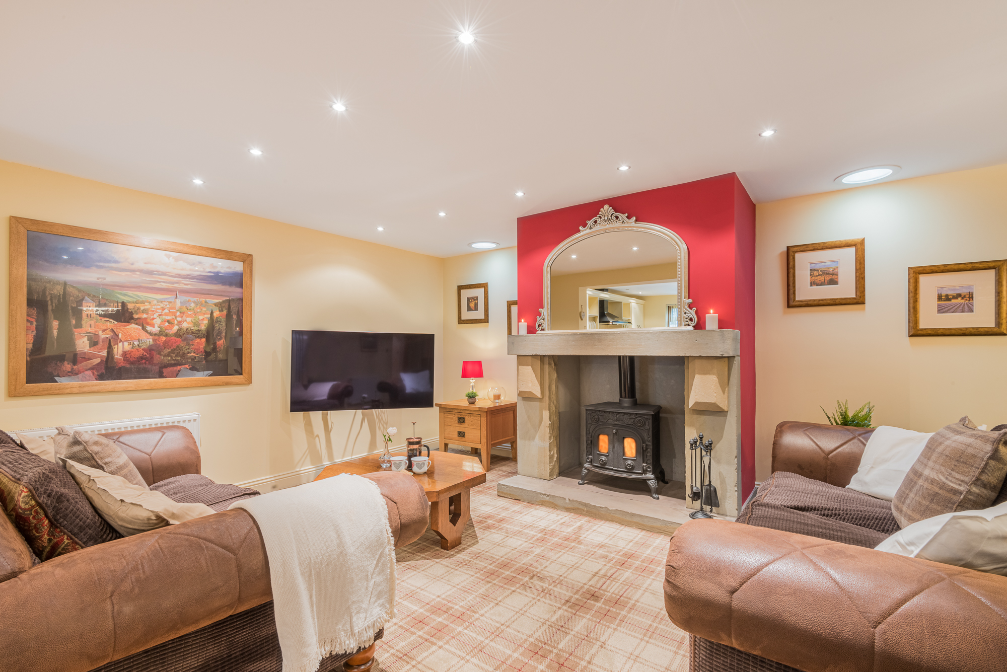 A cosy fire or stove is always attractive to buyers