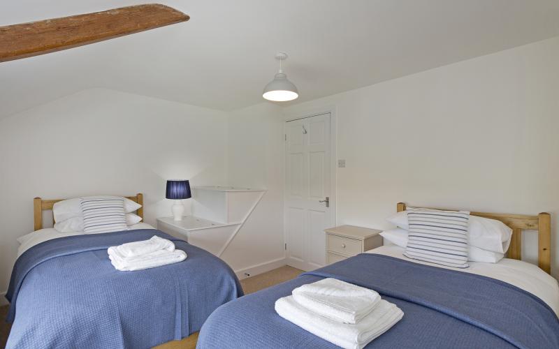 Two bedrooms sleeping four at Nidd View holiday cottage