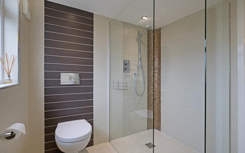 Modern shower room by Alexander Gibson In Harrogate