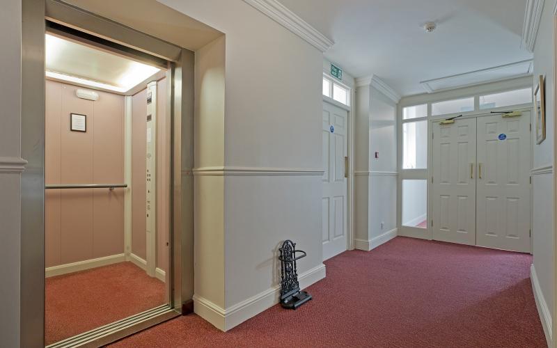 Lift at Chapman House Harrogate by Alexander GIbson Estate Agents